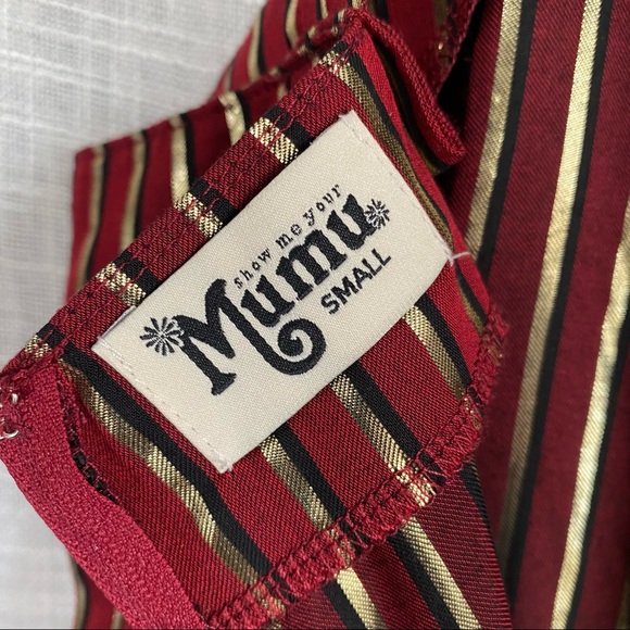 Show Me Your Mumu Striped Yvonne Metallic Jumpsuit - Picture 10 of 12